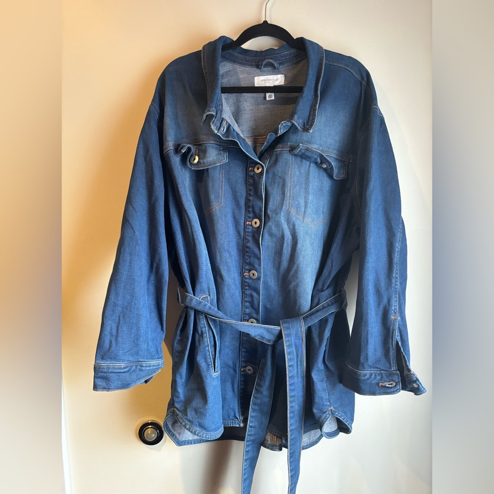 Denim Belted (or not) Jacket - Addition Elle - 4X